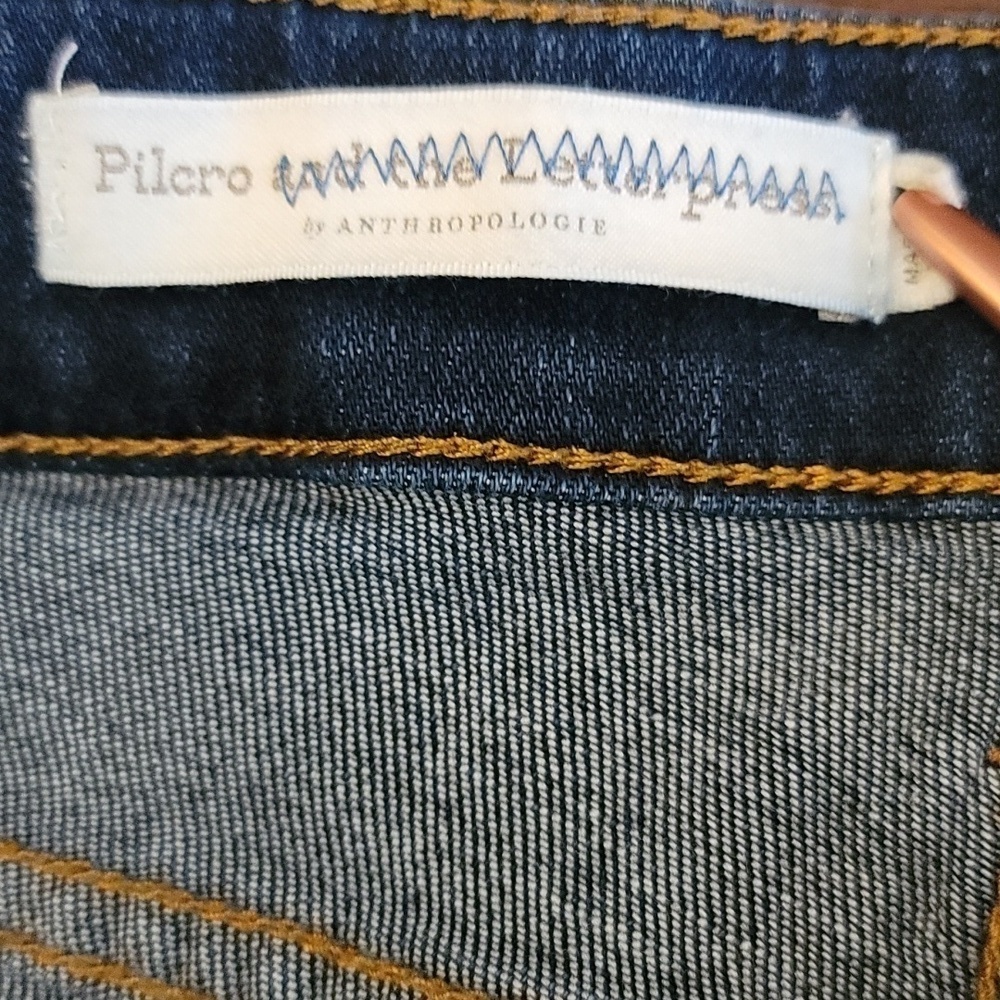 Anthropologie Pilcro And The Letterpress Mid-Rise Skinny Jeans - Size 29 - Picture 6 of 8
